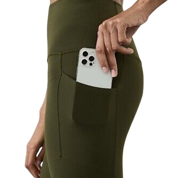 Athleta Salutation Stash High Rise 7/8 Tight Aspen Olive Women's Size 3X NWT - Picture 2 of 12